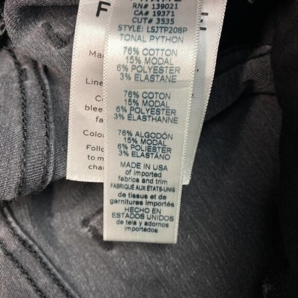 FRAME Denim Le Skinny De Jeanne Tonal Python Sz 26 - Picture 6 of 6
